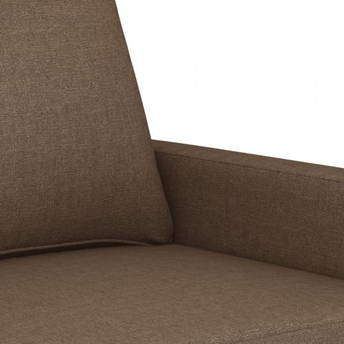 3-personers sofa i stof - brun, 198 cm