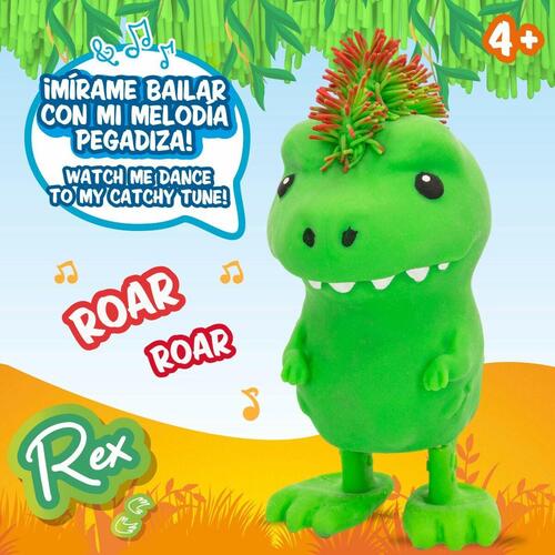Bamse Eolo Jiggly Pets Dinosaur 10 x 20,5 x 15 cm (4 enheder)