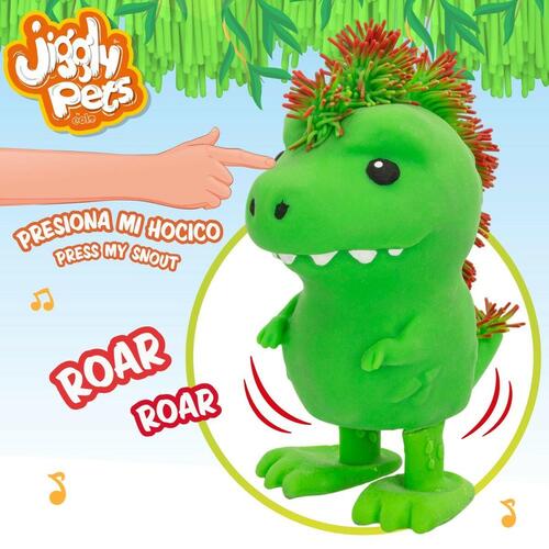 Bamse Eolo Jiggly Pets Dinosaur 10 x 20,5 x 15 cm (4 enheder)