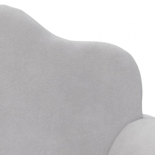 2-personers sofa til børn blødt plys lysegrå
