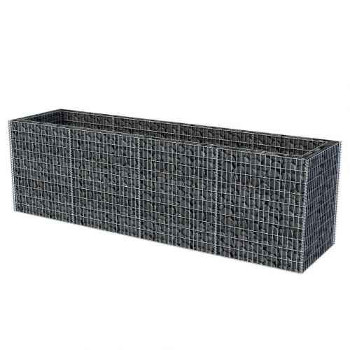 Gabion-højbed 360x90x100 cm stål