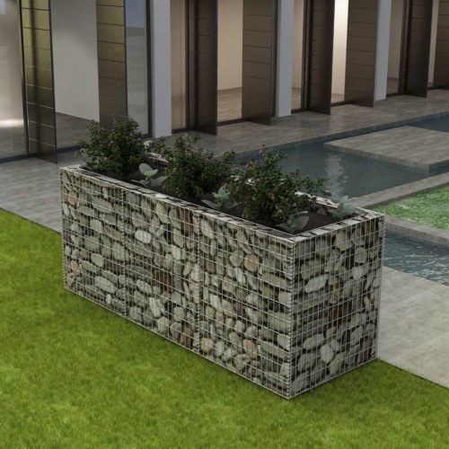 Gabion-højbed 270x90x100 cm stål