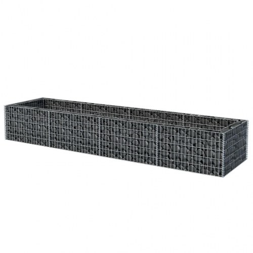 Gabion-højbed 360x90x50 cm stål
