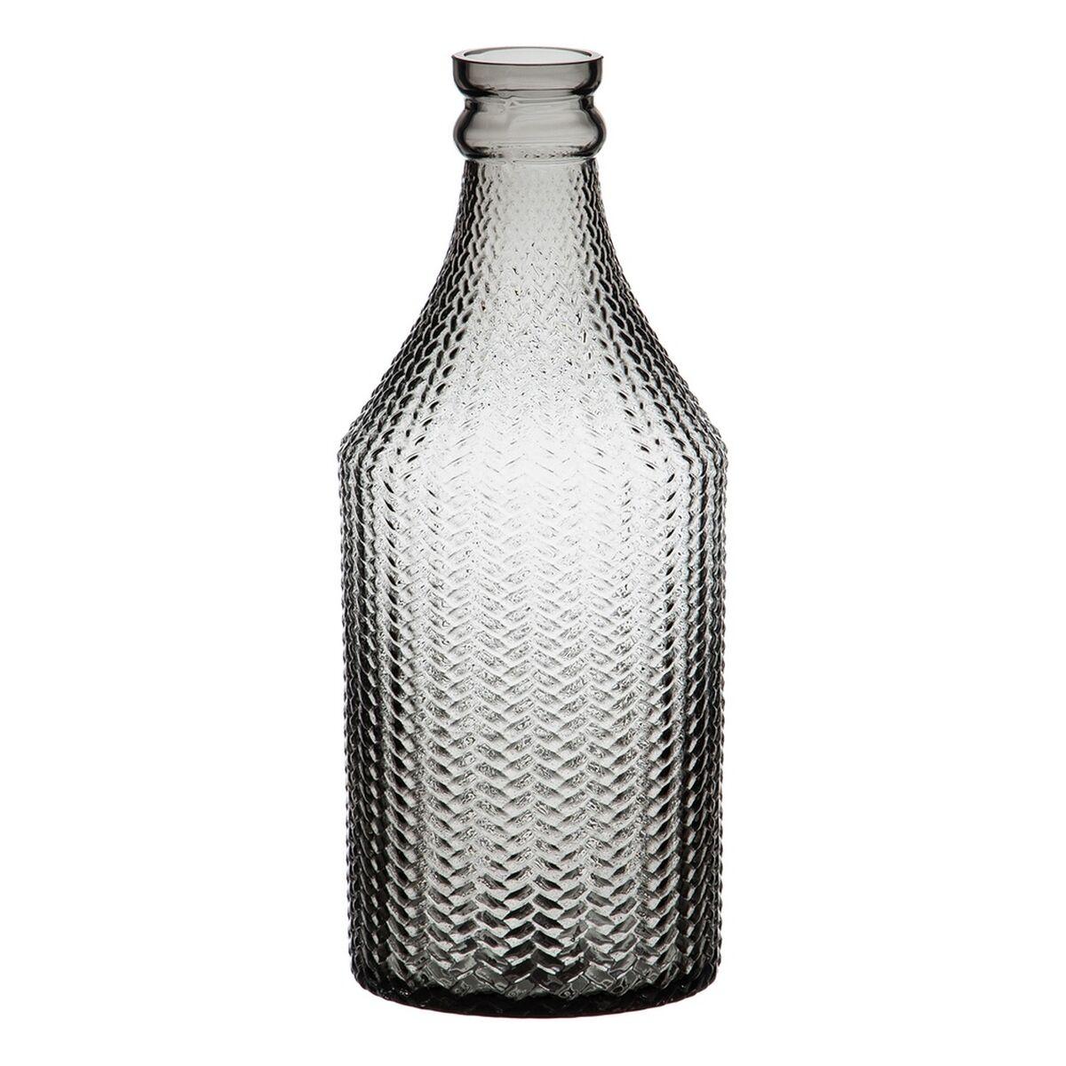 Vase 11,7 x 11,7 x 30 cm Grå Glas