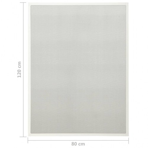 Insektnet til vinduer 80x120 cm hvid