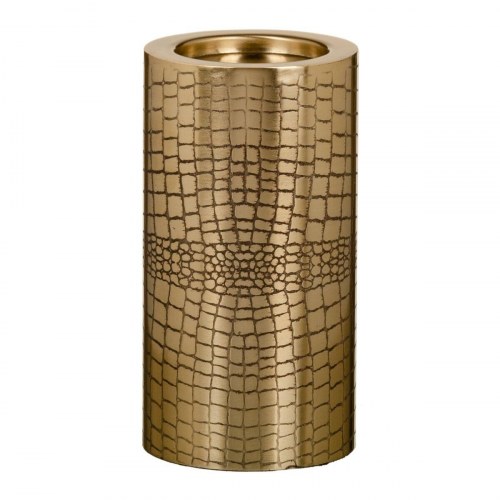 Lyseholder Gylden Metal 12 x 12 x 23 cm