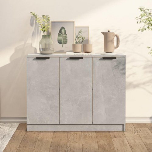Skænk i konstrueret træ - 90,5 × 30 × 70 cm, betongrå