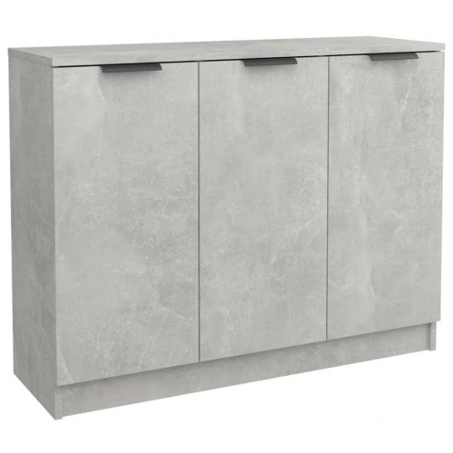 Skænk i konstrueret træ - 90,5 × 30 × 70 cm, betongrå
