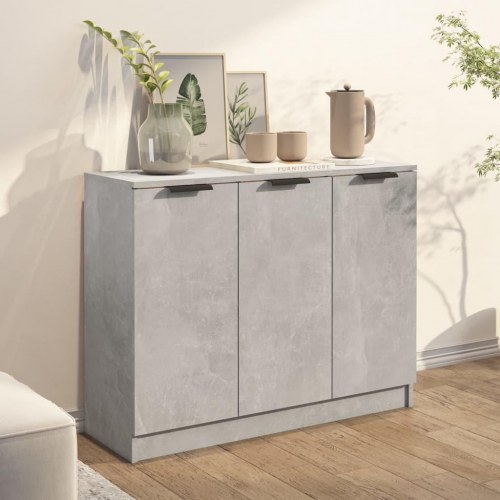 Skænk i konstrueret træ - 90,5 × 30 × 70 cm, betongrå