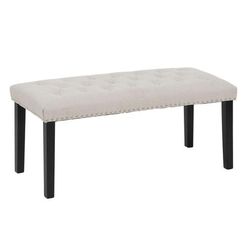 Stol 115 x 44 x 43 cm Beige Træ