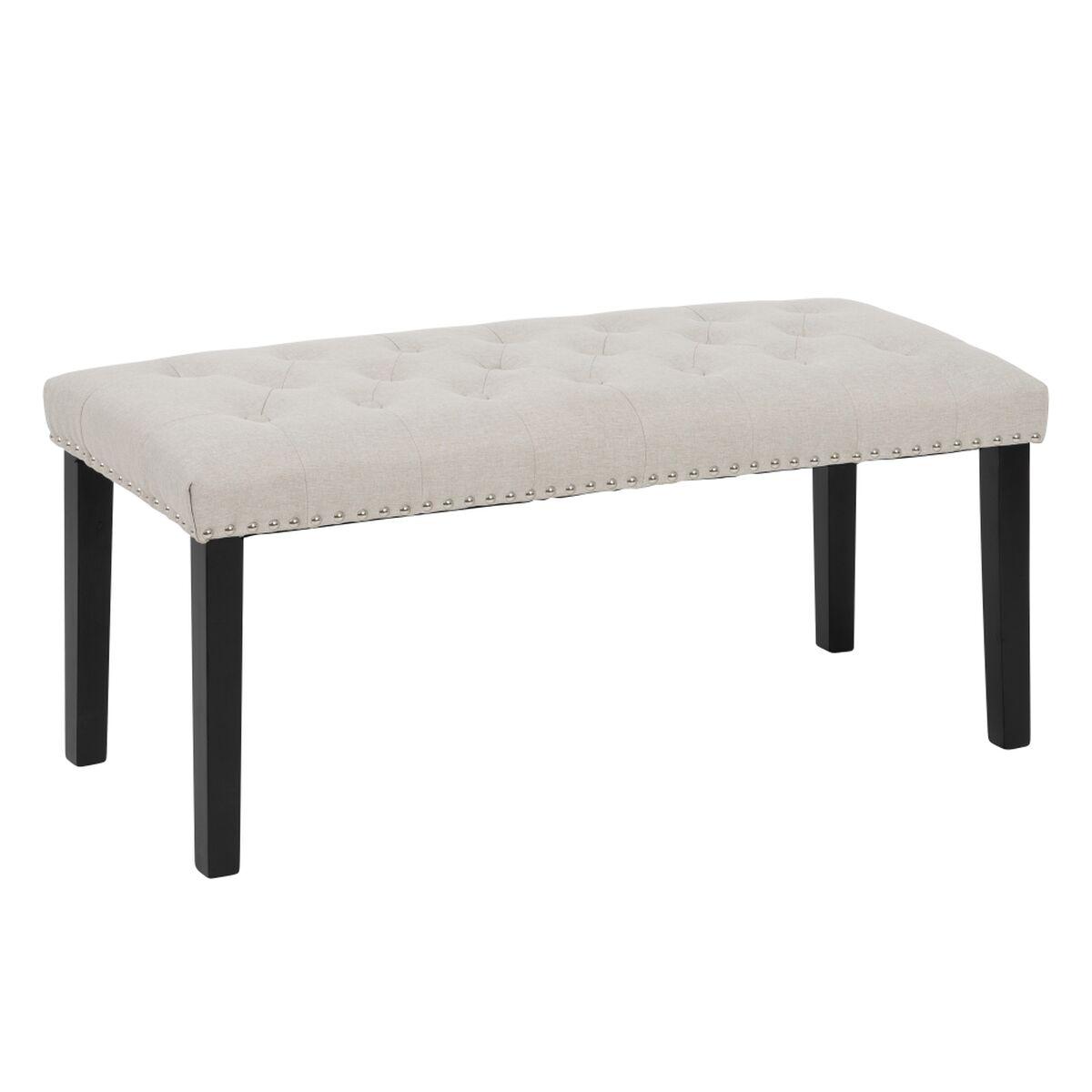 Stol 115 x 44 x 43 cm Beige Træ