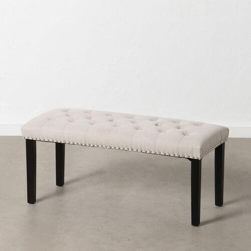 Stol 115 x 44 x 43 cm Beige Træ