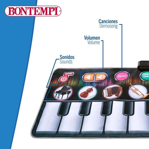 Lærerigt piano-måtte fra Bontempi - legetøjsklaver