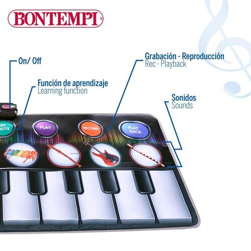 Lærerigt piano-måtte fra Bontempi - legetøjsklaver