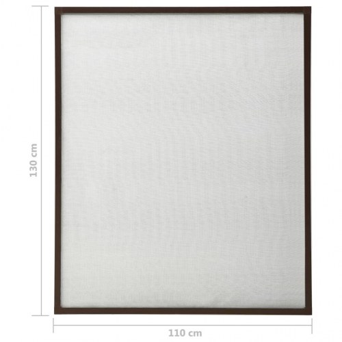 Insektnet til vinduer 110x130 cm brun