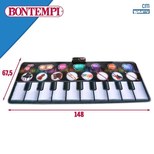 Lærerigt piano-måtte fra Bontempi - legetøjsklaver