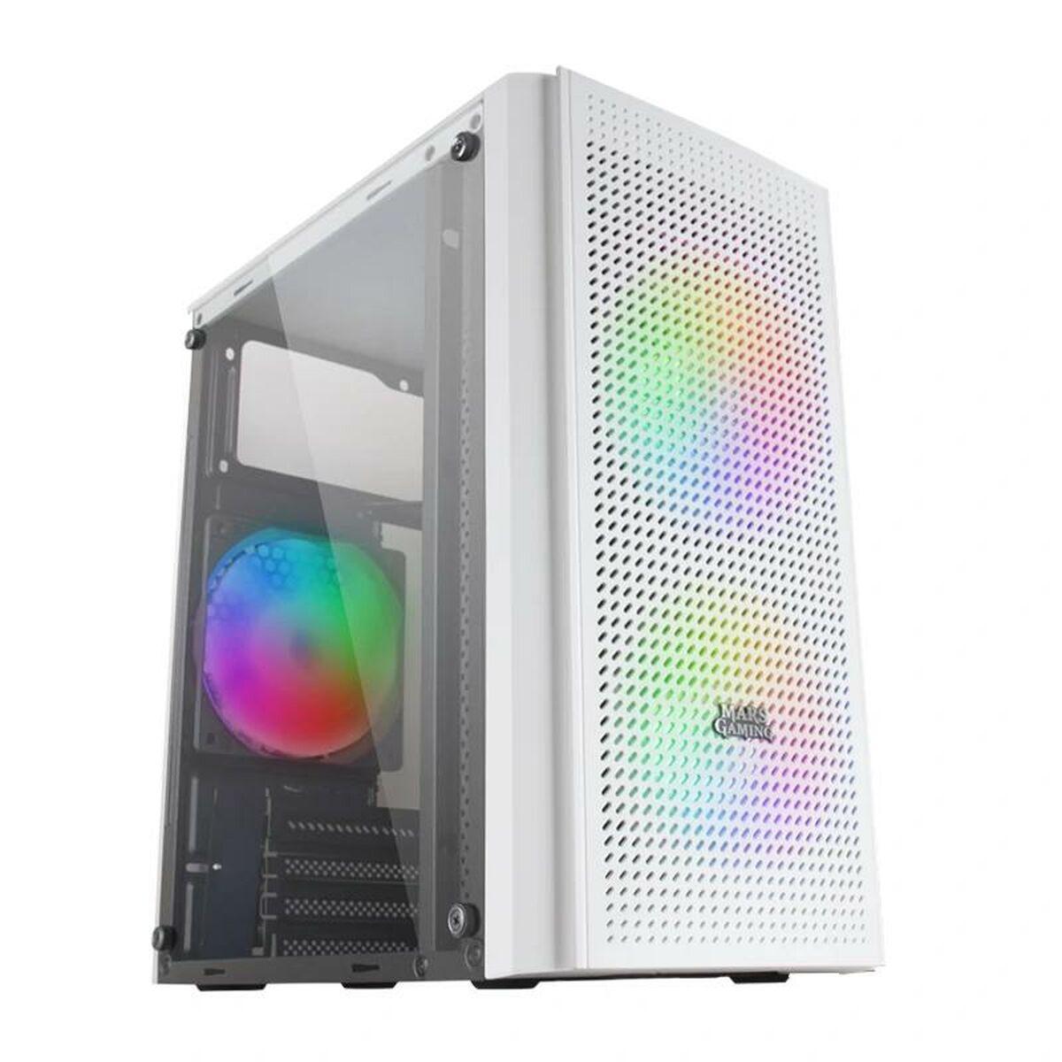 Pc Kabinet Atx Semi-tårn Mars Gaming Mc300w Hvid Rgb
