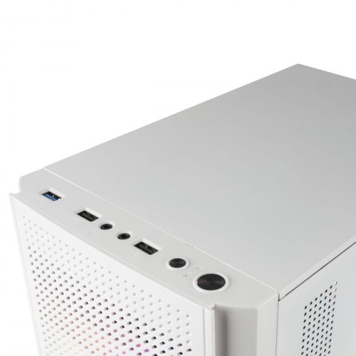 PC kabinet ATX semi-tårn Mars Gaming MC300W - hvid RGB