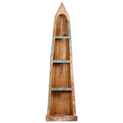 Bogreol 50x40x180 cm massivt genanvendt træ