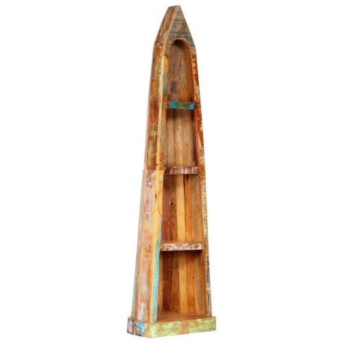Bogreol 50x40x180 cm massivt genanvendt træ