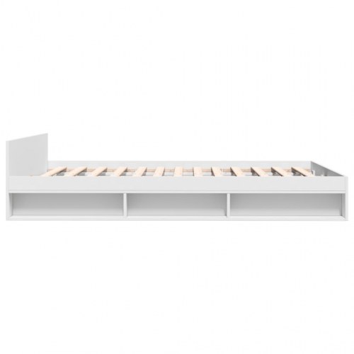 Sengeramme med skuffer 140 x 190 cm - hvid