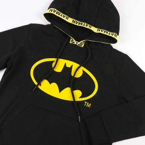Hættetrøje til Børn Batman Sort 7 år