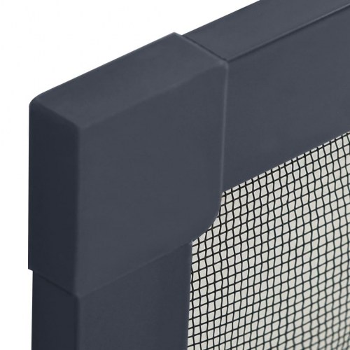 Insektnet til vinduer 100x120 cm antracitgrå