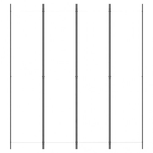 Rumdeler med 4 paneler 200 x 220 cm - hvid