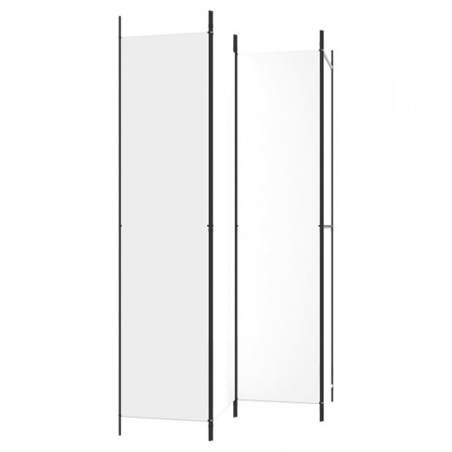 Rumdeler med 4 paneler 200 x 220 cm - hvid
