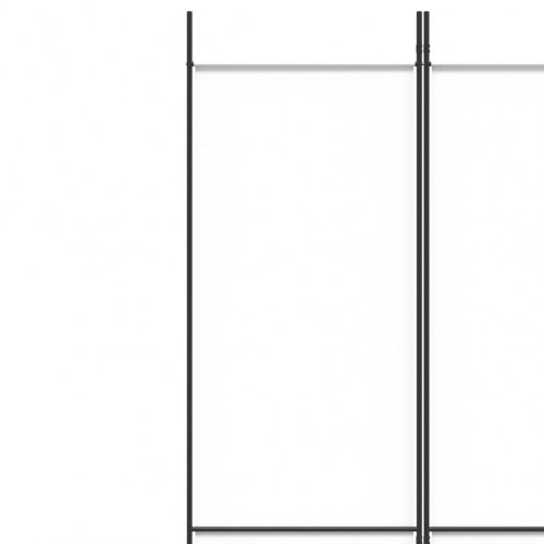 Rumdeler med 4 paneler 200 x 220 cm - hvid