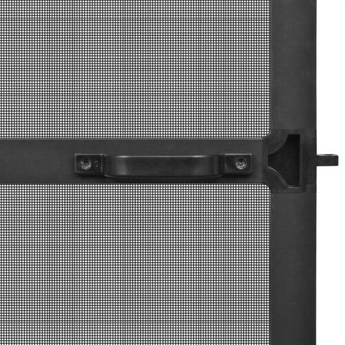 Hængslet insektnet til dør 120x240 cm antracitgrå