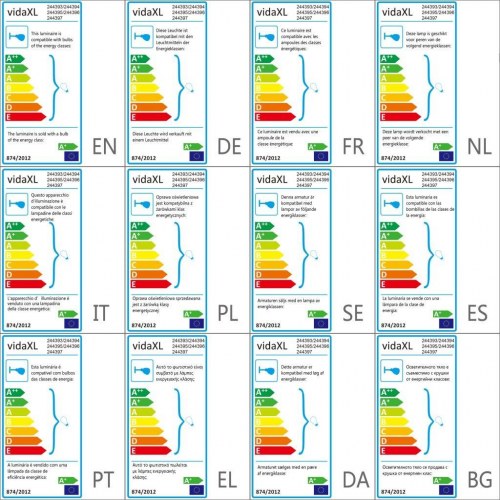 Væglamper 2 stk. med 2 LED-pærer 8 W