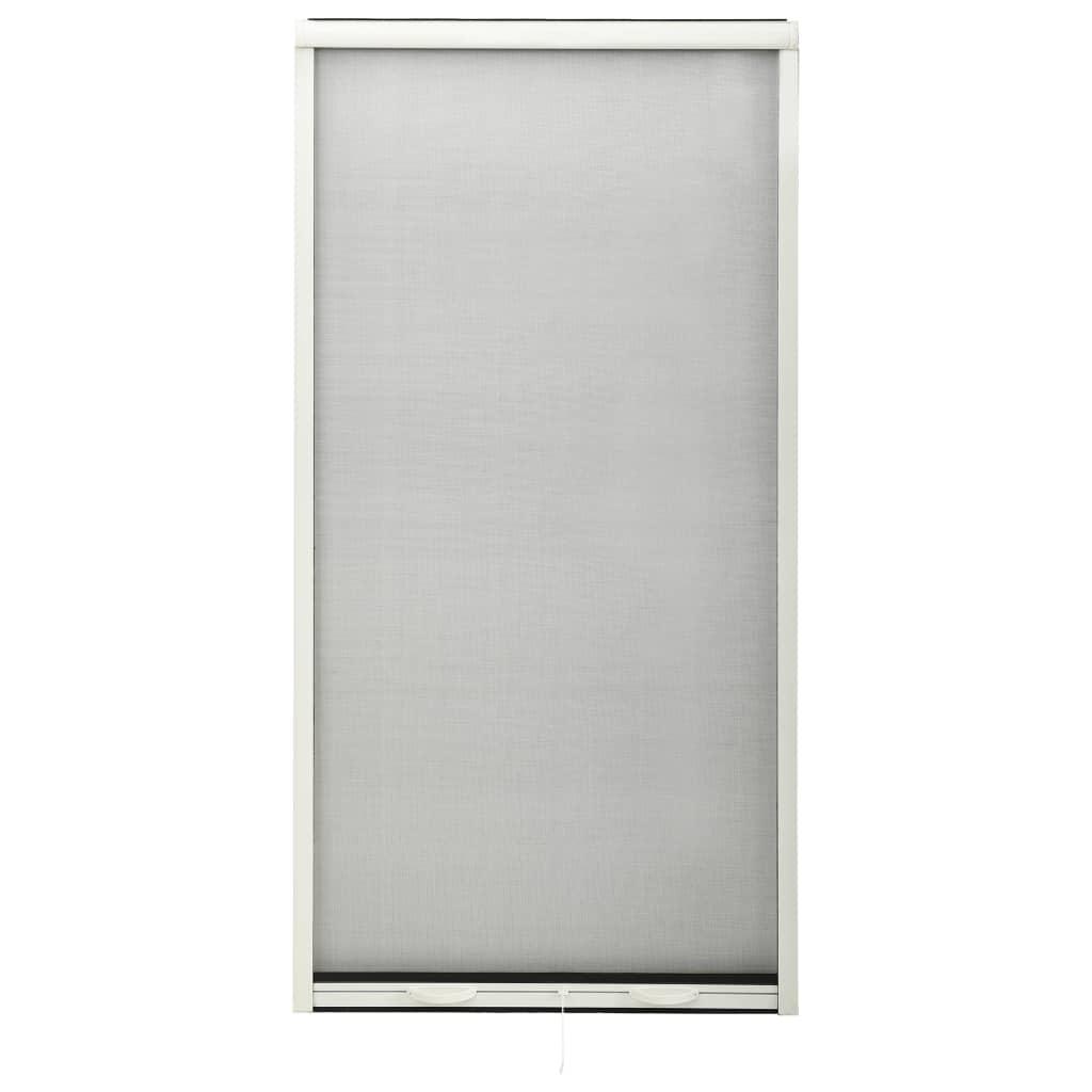 Nedrulleligt insektnet til vinduer 70x150 cm hvid