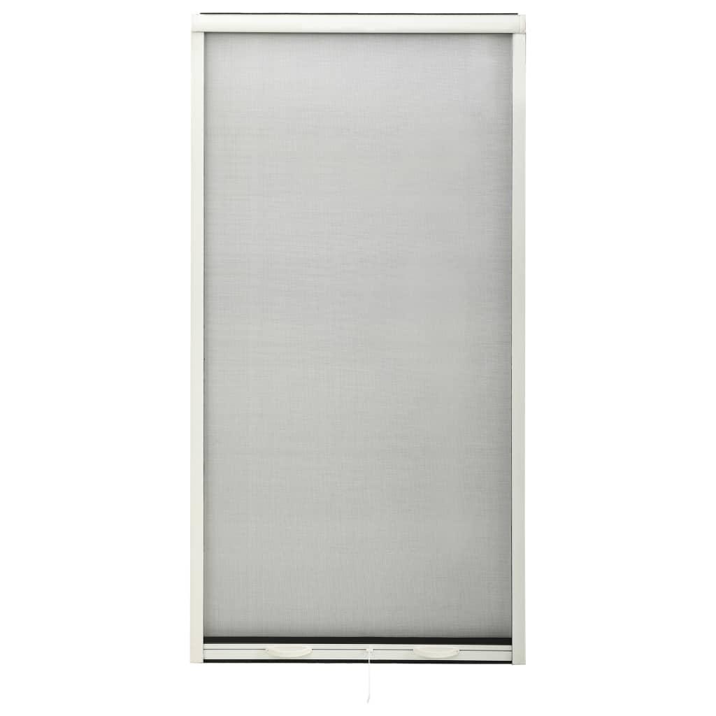 Nedrulleligt insektnet til vinduer 90x170 cm hvid