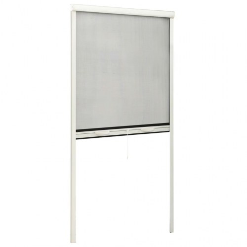 Nedrulleligt insektnet til vinduer 90x170 cm hvid