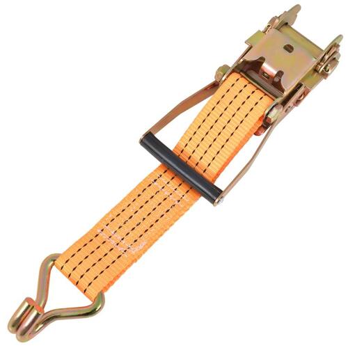 Surringsbånd med skralde 4 stk. 2 ton 8 m x 50 mm orange