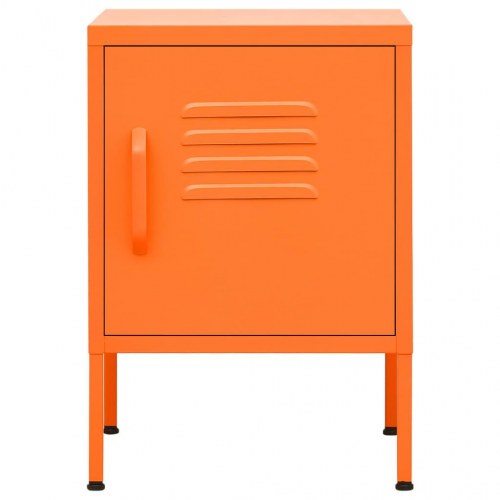 Natborde i stål - 2 stk., 35×35×51 cm, orange