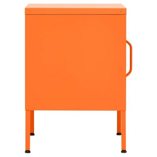 Natborde i stål - 2 stk., 35×35×51 cm, orange