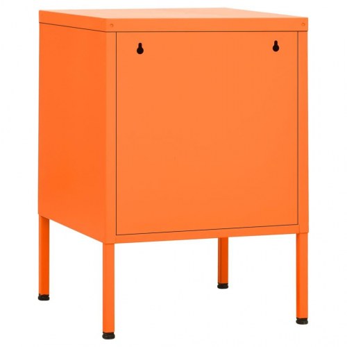 Natborde i stål - 2 stk., 35×35×51 cm, orange