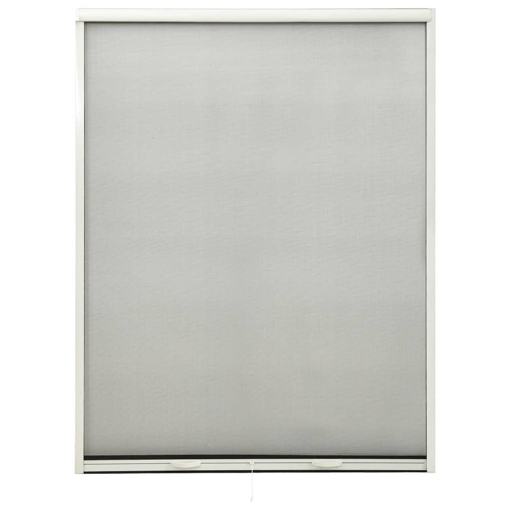 Nedrulleligt insektnet til vinduer 130x170 cm hvid