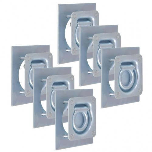 Surringsringe til trailer 6 stk. galvaniseret stål 2000 kg