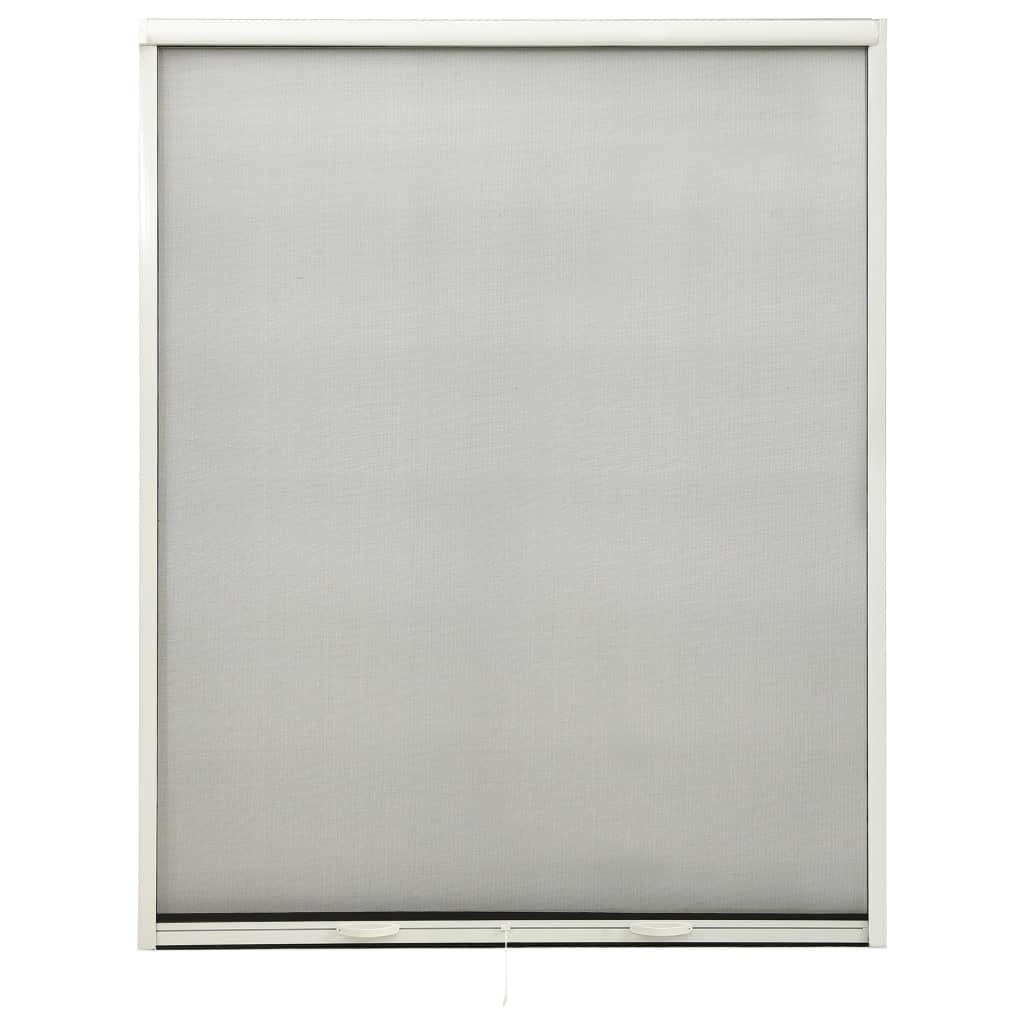 Nedrulleligt insektnet til vinduer 150x170 cm hvid