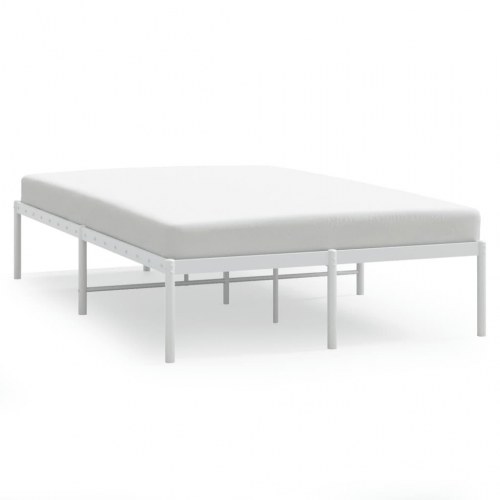 Sengeramme i metal 120 x 200 cm - hvid