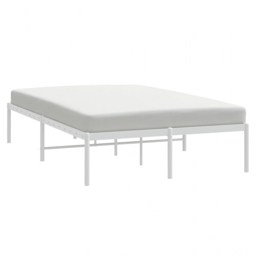 Sengeramme i metal 120 x 200 cm - hvid