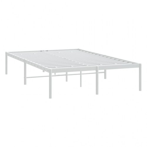 Sengeramme i metal 120 x 200 cm - hvid