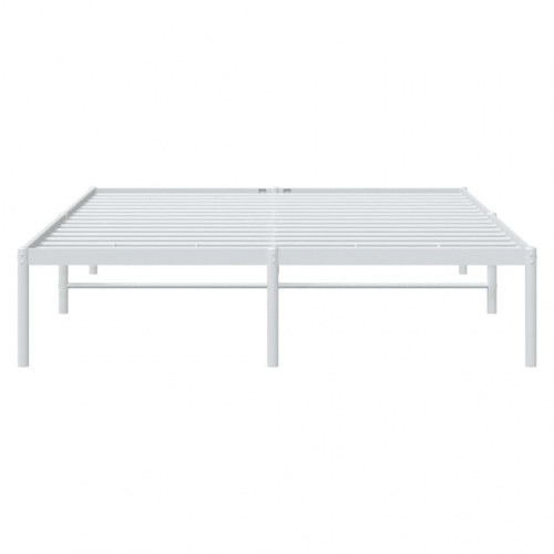Sengeramme i metal 140 x 200 cm - hvid