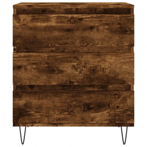 Skænk 60 x 35 x 70 cm i konstrueret træ - røget egetræ