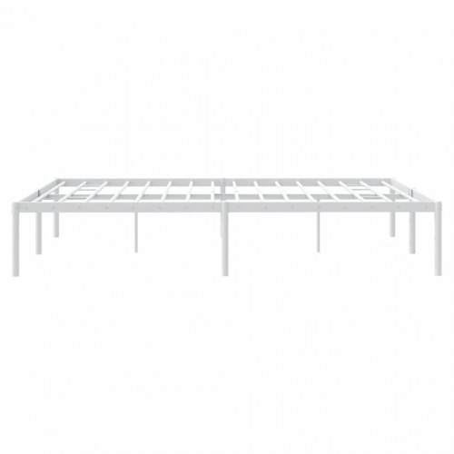 Sengeramme i metal 140 x 200 cm - hvid