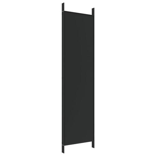 4-panels rumdeler 200x200 cm stof sort