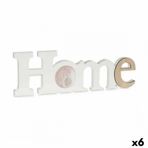 Fotoramme til væg - Home, hvid/brun, træ/MDF (6 stk.)